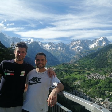 in bici per l'italia monte bianco