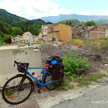 in bici per l'italia tappa 11 amatrice